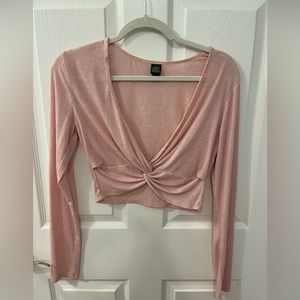 NWOT Wild Fable size small long sleeve crop top